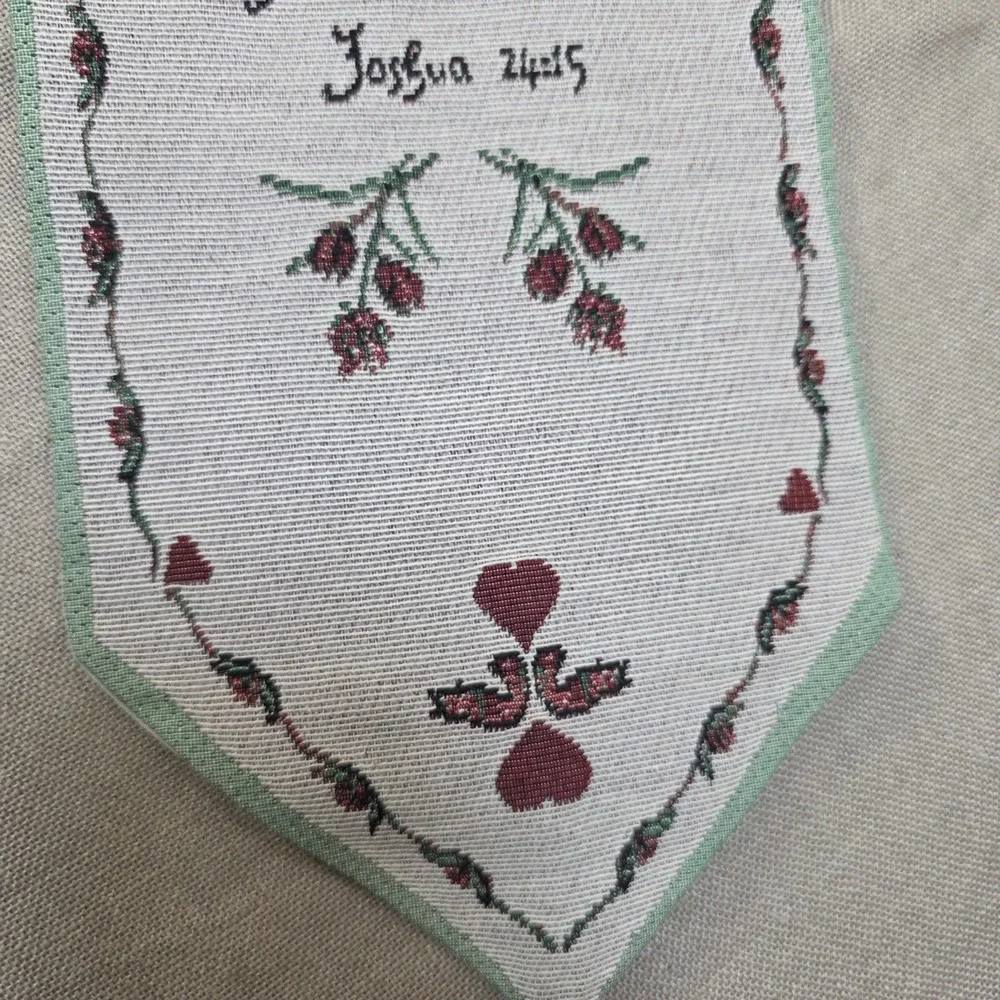 Christian Bible Verse Themed Joshua 24:15 Wall Hanging Flag Cottage Country Farm